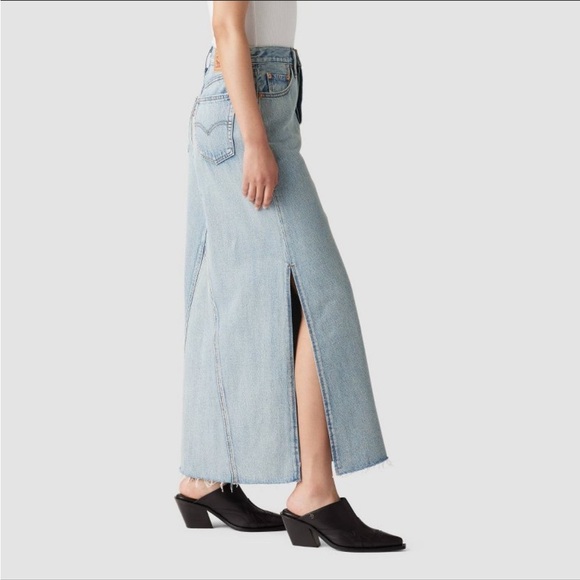 NWT Levi's® Women's Iconic Maxi Skirt - Not In The Mood - Picture 2 of 4